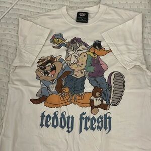 teddy fresh x looney tunes shirt